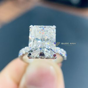 Nhẫn kim cương nữ radiant 8x10mm engagement 1