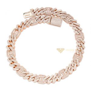 Dây chuyền kim cương nam mix Gucci Cuban Link type 2 2