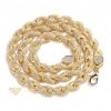 Dây chuyền kim cương nam Rope Cuban Link