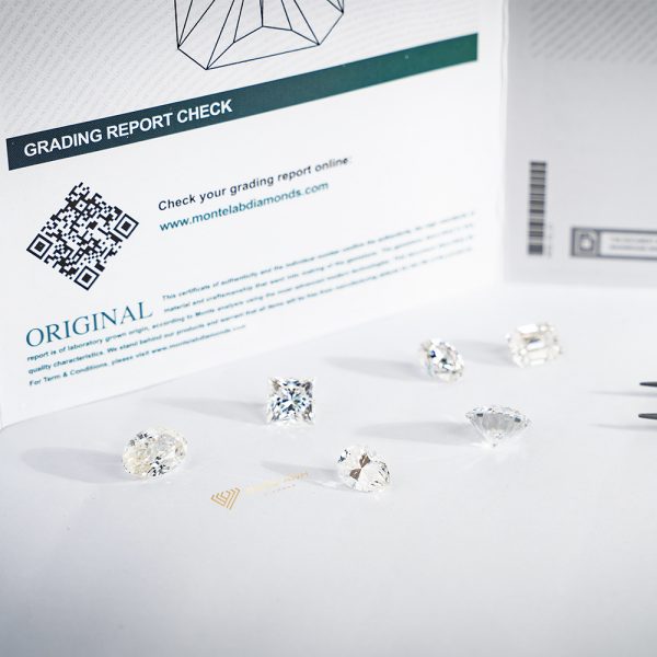 Kim cương nhân tạo moissanite Monte 10ly