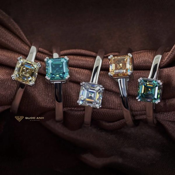 Nhẫn kim cương nữ Tiffany chủ asscher 5ly5 2