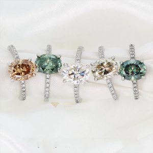 Nhẫn kim cương nữ Tiffany chủ oval 7x9 3