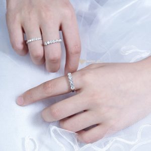 Nhẫn kim cương nữ Tiffany half band 2ly3-3ly-4ly 3