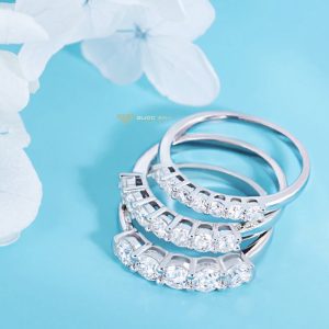 Nhẫn kim cương nữ Tiffany half band 2ly3-3ly-4ly 5