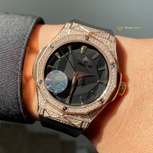 Đồng hồ Hublot Orlinski độ full kim cương vàng hồng