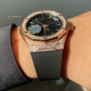 Đồng hồ Hublot Orlinski độ full kim cương vàng hồng