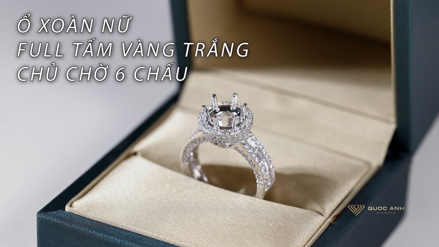 Ổ xoàn nữ full tấm chủ chờ vàng trắng