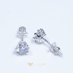 Bông tai thiết kế bạc S925 cao cấp xoàn moissanite GENT-SEW070