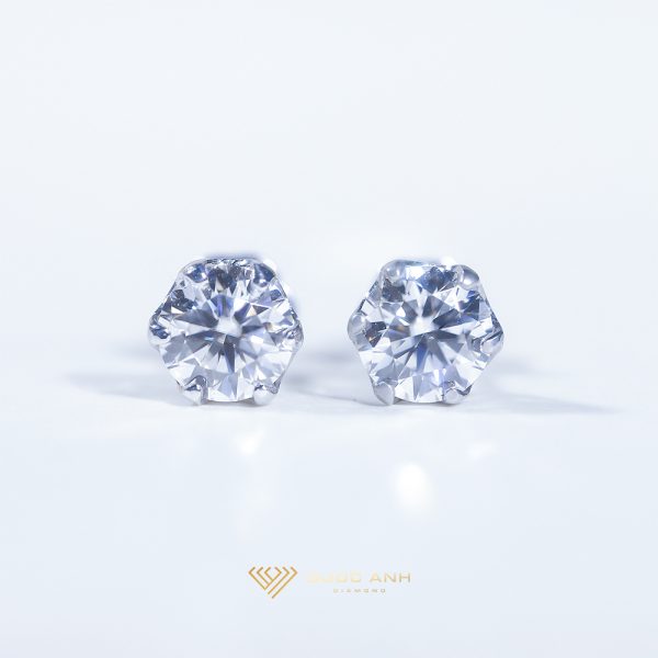 Bông tai thiết kế bạc S925 cao cấp xoàn moissanite GENT-SEW072