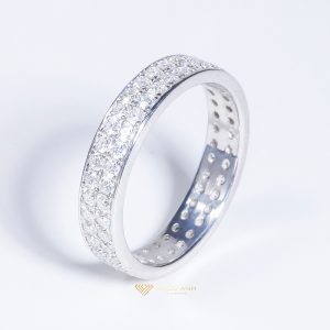 Nhẫn nữ internity thiết kế bạc S925 full xoàn moissanite DIVA-SRI005