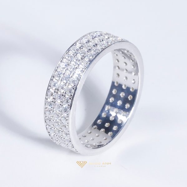 Nhẫn nữ internity thiết kế bạc S925 full xoàn moissanite DIVA-SRI006