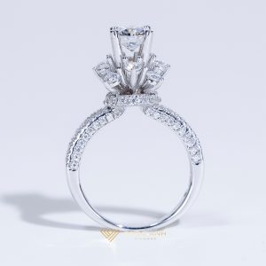 Nhẫn nữ thiết kế bạc S925 full xoàn moissanite DIVA-SRE017