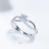 Nhẫn nữ thiết kế bạc S925 full xoàn moissanite DIVA-SRE019