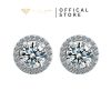 Bông tai bạc nữ kim moissanite Mina