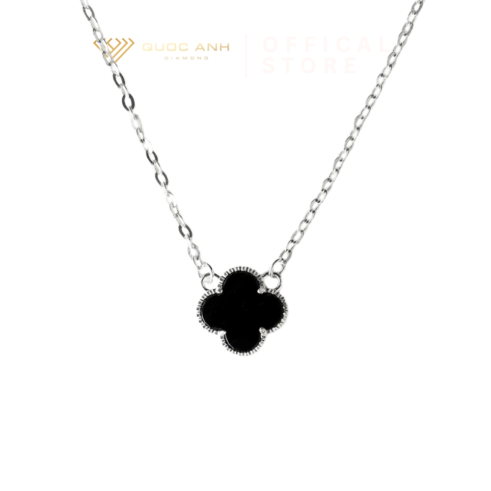 Day-chuyen-bac-nu-co-bon-la-den-huyen-bi-QUOCANHJEWELRY-DIVAD0150 (5) Dây chuyền bạc nữ cỏ bốn lá đen huyền bí DIVAD0150