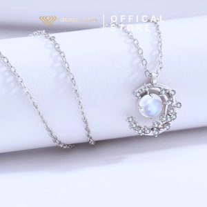 Dây chuyền bạc nữ Moon & Sun thanh lịch DIVAD0152