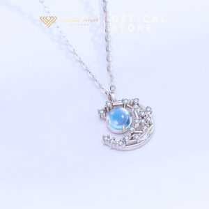 Dây chuyền bạc nữ Moon & Sun thanh lịch DIVAD0152