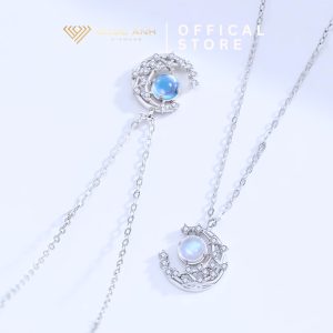 Dây chuyền bạc nữ Moon & Sun thanh lịch DIVAD0152