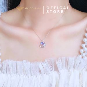 Dây chuyền bạc nữ Moon & Sun thanh lịch DIVAD0152