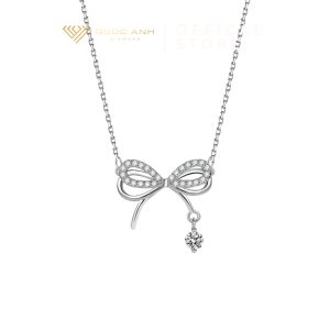 Dây chuyền bạc nữ thắt nơ xinh thanh lịch DIVAD0271