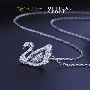 Dây chuyền bạc nữ thiên nga lấp lánh DIVAD0311