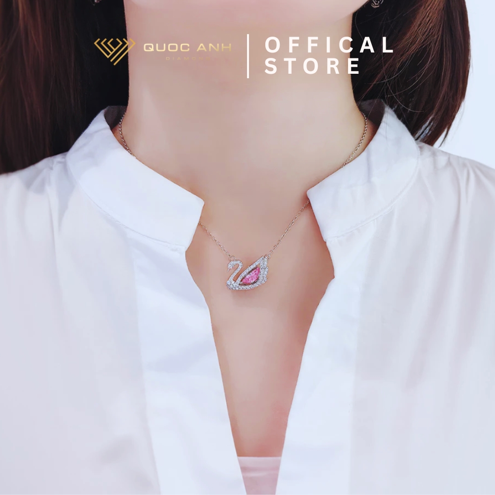 Day-chuyen-bac-nu-thien-nga-lap-lanh-QUOCANHJEWELRY-DIVAD0311 (5) Dây chuyền bạc nữ thiên nga lấp lánh DIVAD0311