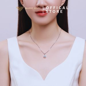 Dây chuyền bạc nữ moissanite Anna