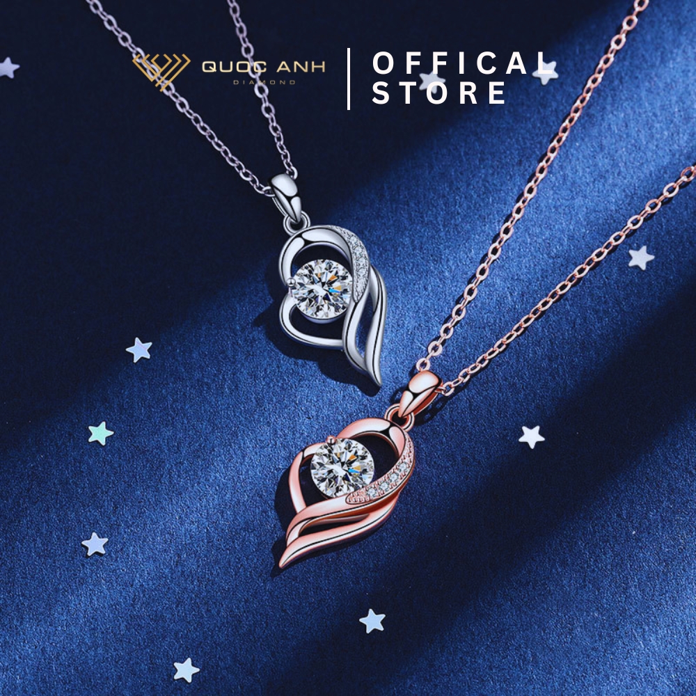 Day-chuyen-kim-moissanite-arriana Dây chuyền bạc nữ moissanite Ariana
