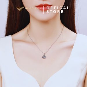Dây chuyền bạc nữ moissanite Christina