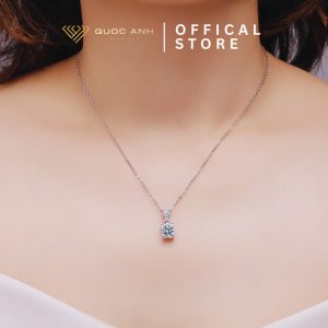 Dây chuyền bạc nữ moissanite Emma