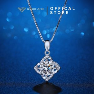 Dây chuyền bạc nữ moissanite Hanna