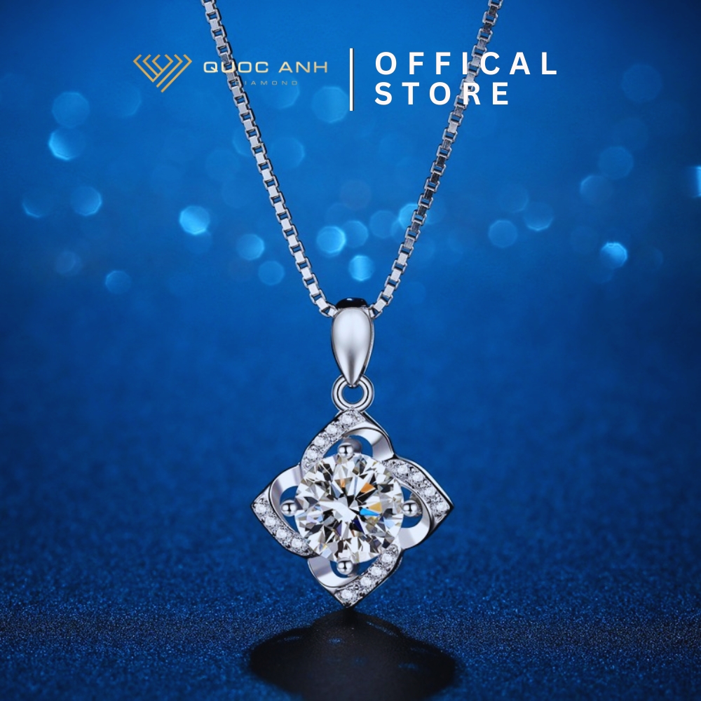 Day-chuyen-kim-moissanite-hana (1) Dây chuyền bạc nữ moissanite Hanna