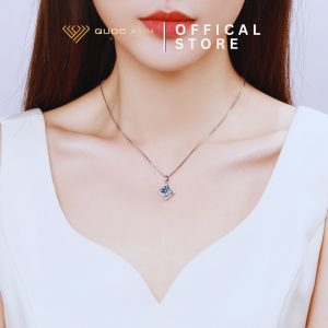 Dây chuyền bạc nữ moissanite Hanna