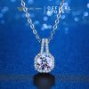 Dây chuyền bạc nữ moissanite Leona