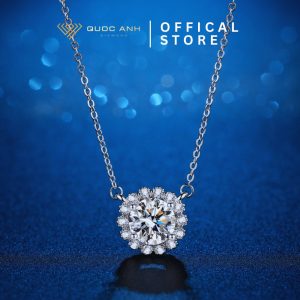 Dây chuyền bạc nữ moissanite Lina