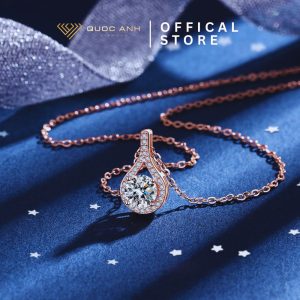 Dây chuyền bạc nữ moissanite Lisa