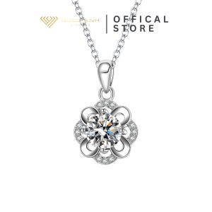 Dây chuyền bạc nữ moissanite Maika