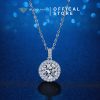 Dây chuyền bạc nữ moissanite Mina