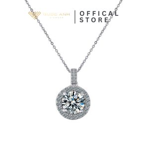 Dây chuyền bạc nữ moissanite Mina