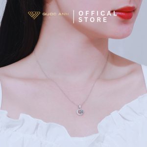 Dây chuyền bạc nữ moissanite Rhiana