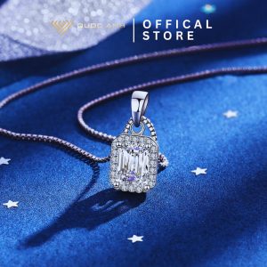 Dây chuyền bạc nữ moissanite Xuka