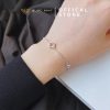 Lắc tay bạc nữ cỏ bốn lá rỗng luxury & thanh lịch DIVAT0339