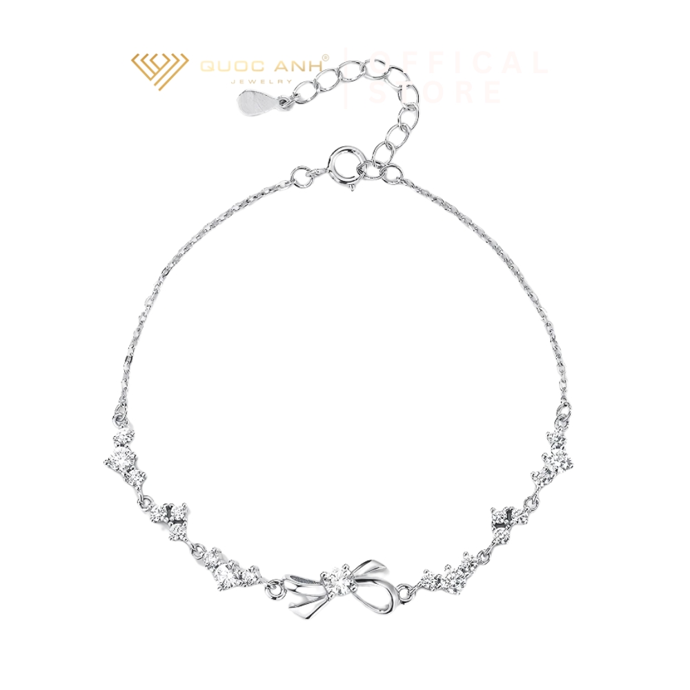 Lac-tay-bac-nu-that-no-mix-da-thanh-lich-QUOCANHJEWELRY-DIVAT0216 (5) Lắc tay nữ bạc thắt nơ mix đá thanh lịch DIVAT0216
